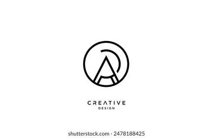 AR, RA, A, R, Abstract Letters Logo Monogram