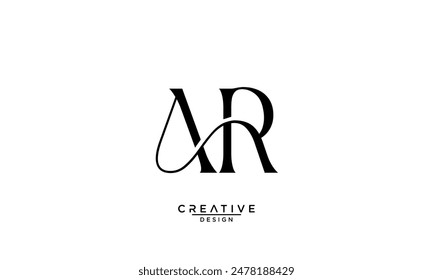 AR, RA, A, R, Abstract Letters Logo Monogram