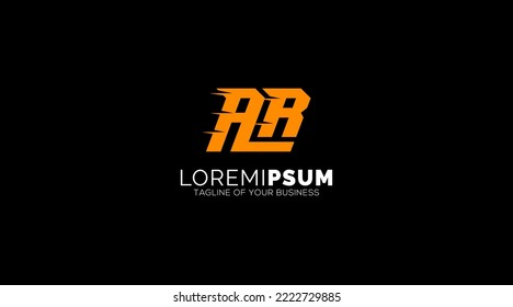 AR, RA, A, R Letters Logo design Abstract Monogram vector