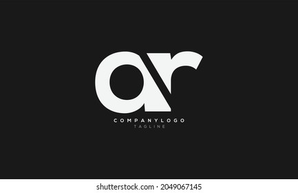 AR, RA, Abstract initial monogram letter alphabet logo design