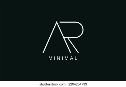 AR or RA Abstract initial monogram letter alphabet logo