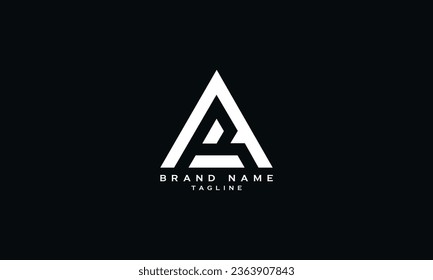 AR, RA, Abstract initial monogram letter alphabet logo design