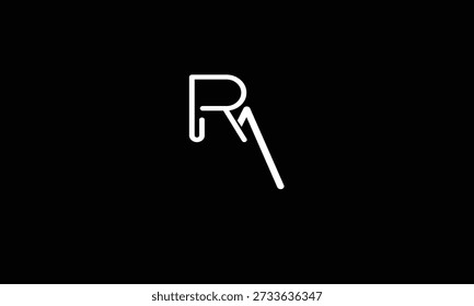 AR, RA ABSTRAKTER BUCHSTABE LOGO MONOGRAMM