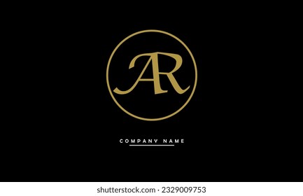 AR, RA Abstract Letters Logo Monogram
