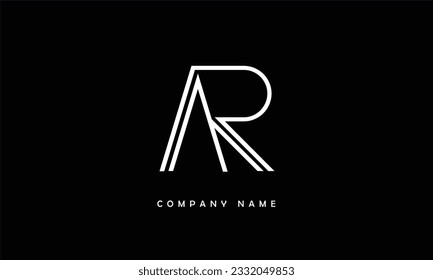 AR, RA Abstract Letters Logo Monogram