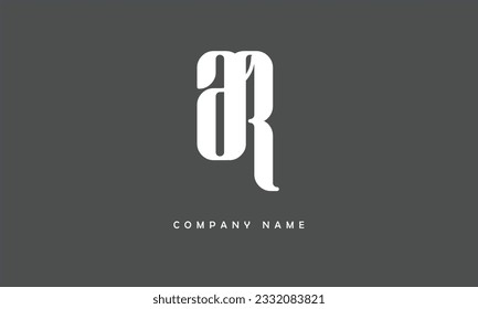 AR, RA Abstract Letters Logo Monogram