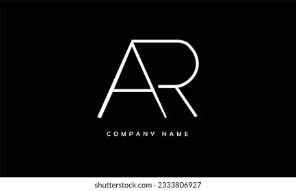 AR, RA Abstract Letters Logo Monogram