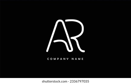 AR, RA Abstract Letters Logo Monogram