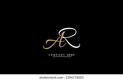 AR, RA Abstract Letters Logo Monogram