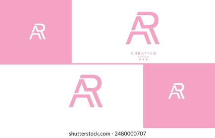 AR, RA, Letras Abstractas Logo Monograma