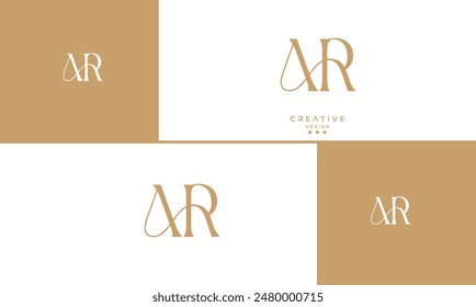 AR, RA, Abstract Letters Logo Monogram