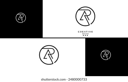 AR, RA, Abstract Letters Logo Monogram