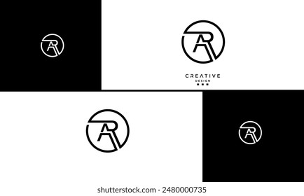 AR, RA, Abstract Letters Logo Monogram