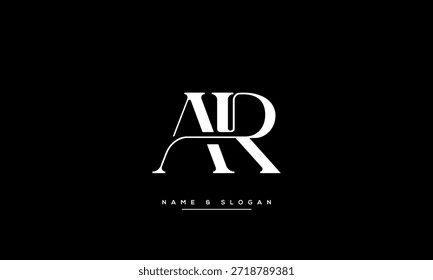 AR, RA Abstract Letters Logo Monogram