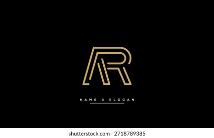 AR, RA Abstract Letters Logo Monogram