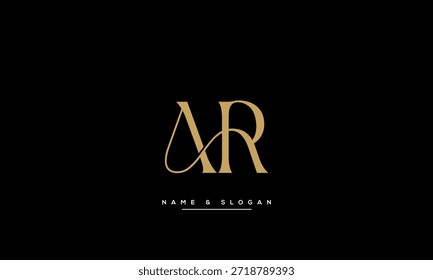 AR, RA Abstract Letters Logo Monogram