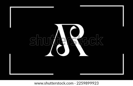 AR, RA, Abstract Letters Logo monogram