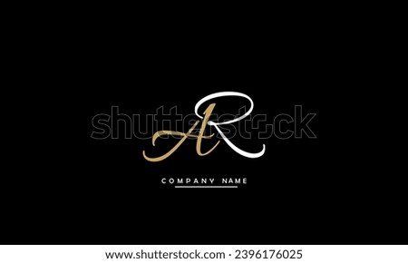 AR, RA Abstract Letters Logo Monogram