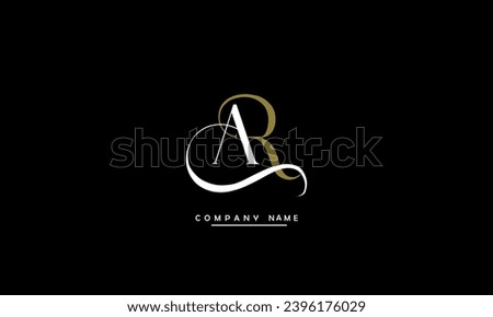 AR, RA Abstract Letters Logo Monogram