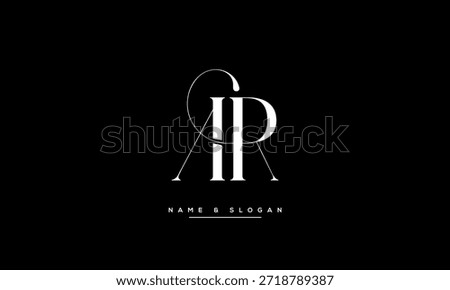 AR, RA Abstract Letters Logo Monogram