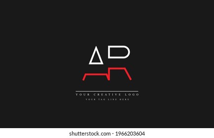 AR RA Abstract Vector Logo Monogram Template