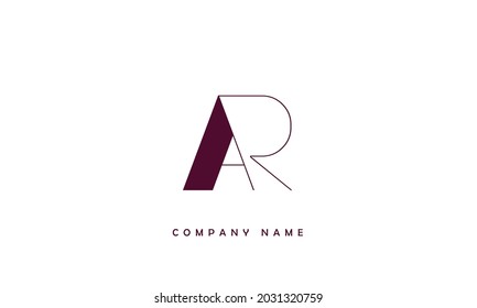AR, RA Alphabets Letters Logo Monogram