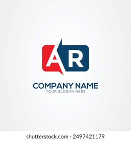 AR or RA Creative Modern Letters Logo Design Element