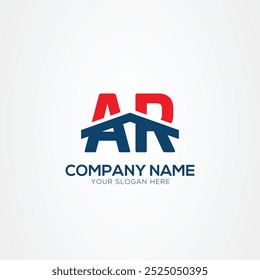 AR or RA Creative Modern Letters Logo Design Element