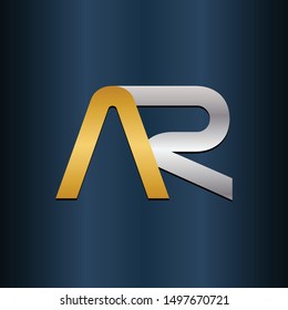 AR RA Double Initial Alphbet letters Logo