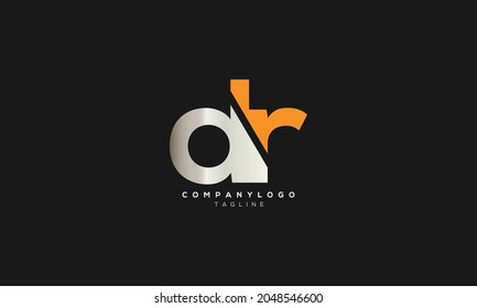AR, RA, DR, Abstract initial monogram letter alphabet logo design