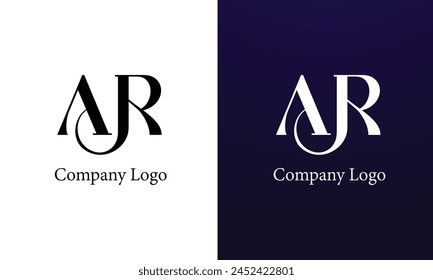 AR or RA Elegant letter logo. Unique attractive creative modern initial AR initial based letter icon logo