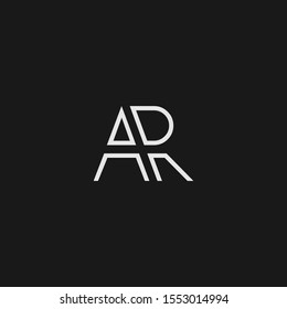 AR or RA letter designs for logo and icons