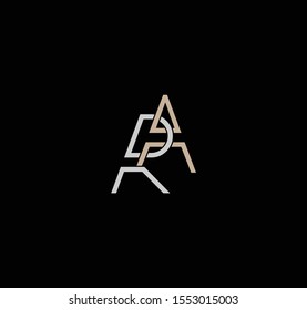 AR or RA letter designs for logo and icons