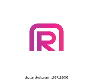 AR RA LETTER LOGO DESIGN VECTOR TEMPLATE