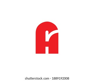 AR RA LETTER LOGO DESIGN VECTOR TEMPLATE