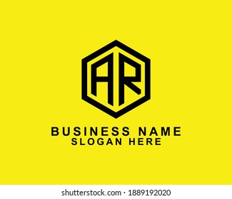 AR RA LETTER LOGO DESIGN VECTOR TEMPLATE