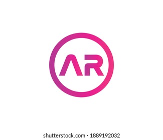 AR RA LETTER LOGO DESIGN VECTOR TEMPLATE