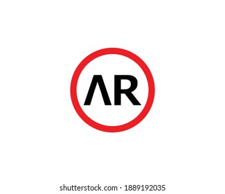AR RA LETTER LOGO DESIGN VECTOR TEMPLATE