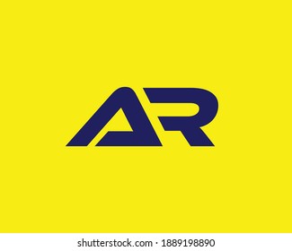AR RA LETTER LOGO DESIGN VECTOR TEMPLATE