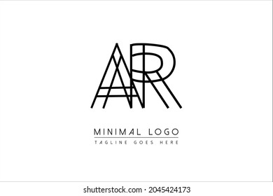 AR OR RA Letter Logo Design. Creative Modern A L Letters icon vector Illustration