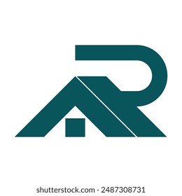 AR or RA letter logo design vector