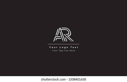 AR or RA letter logo. Unique attractive creative modern initial AR RA A R initial based letter icon logo