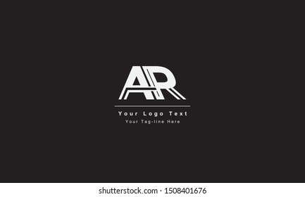 AR or RA letter logo. Unique attractive creative modern initial AR RA A R initial based letter icon logo