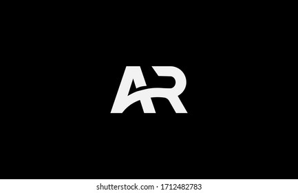 AR or RA letter logo. Unique attractive creative modern initial AR RA A R initial based letter icon logo