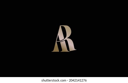 AR or RA letter logo. Unique attractive creative modern initial AR RA A R initial based letter icon logo
