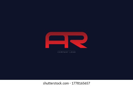 AR or RA letters Logo Alphabet  Design Vector Symbol