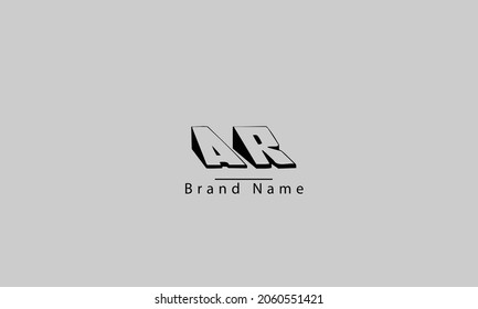 AR RA A R abstract vector logo monogram template