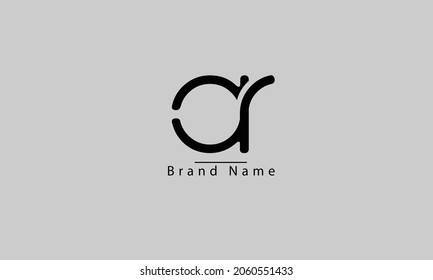 AR RA A R abstract vector logo monogram template