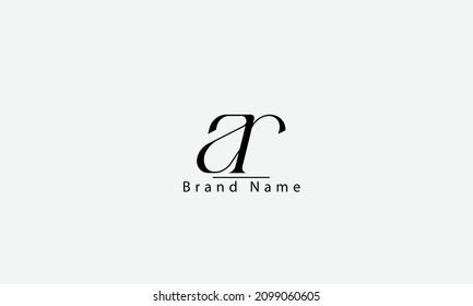 AR RA A R abstract vector logo monogram template