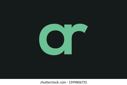 ar or ra and a or r Letter Initial Logo Design Template Vector Illustration